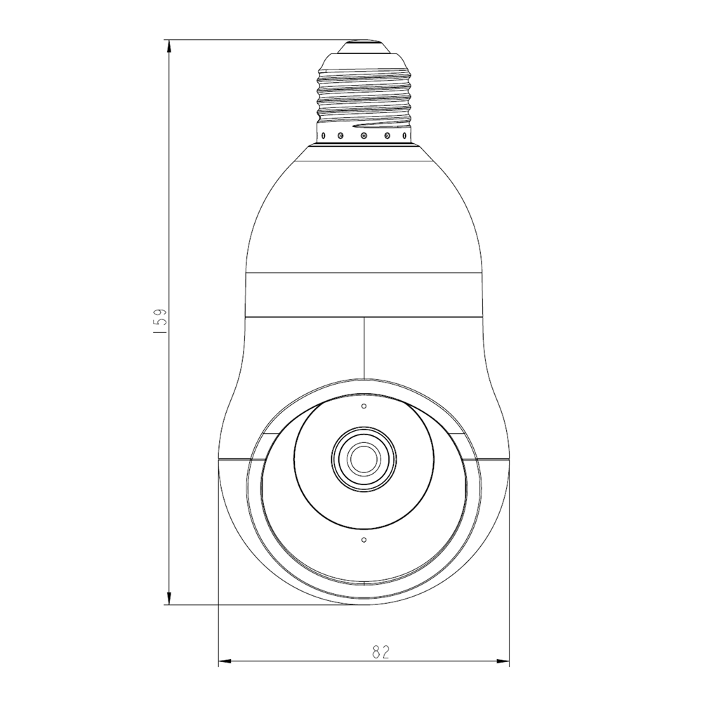 Caméra intelligente 2K Nivian / NVS-IPC-BULB1