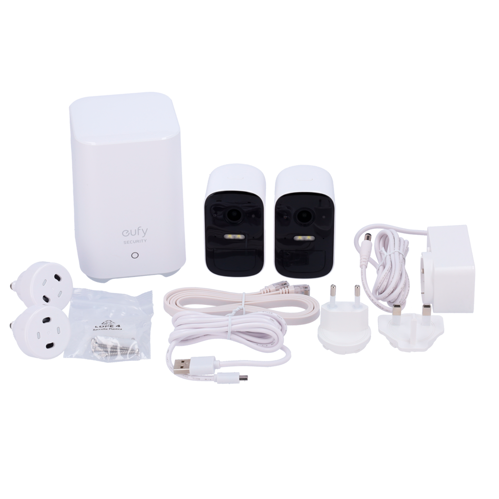 Kit 2 Caméras + 1 HomeBase Eufy