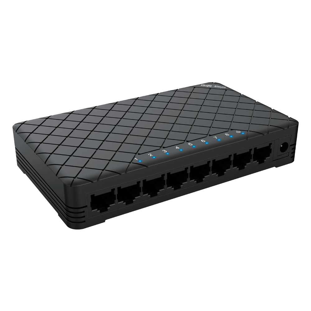 Reyee Switch 8 ports RJ45 Boîtier en plastique / RG-ES08G