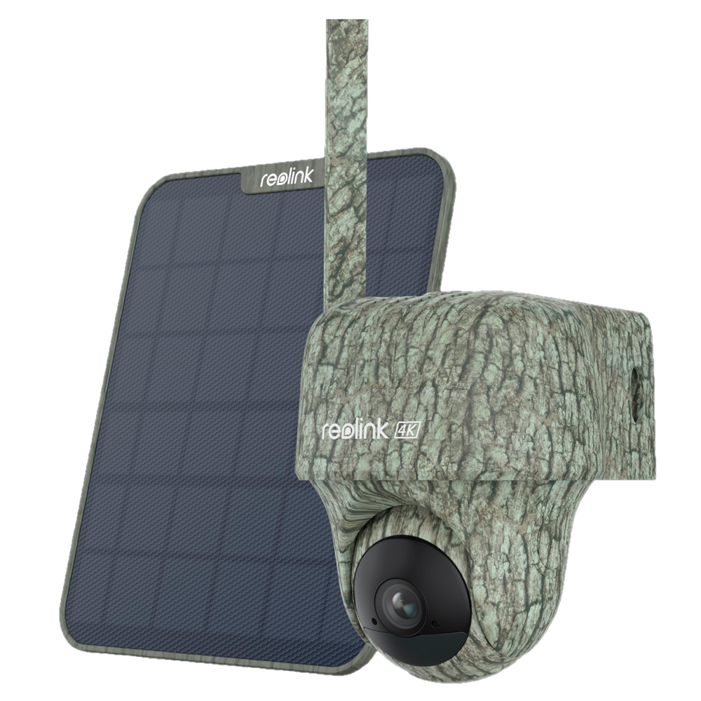 Caméra extérieure 4G Solaire Camouflage 4K (Spécial Chasse/Chantier)