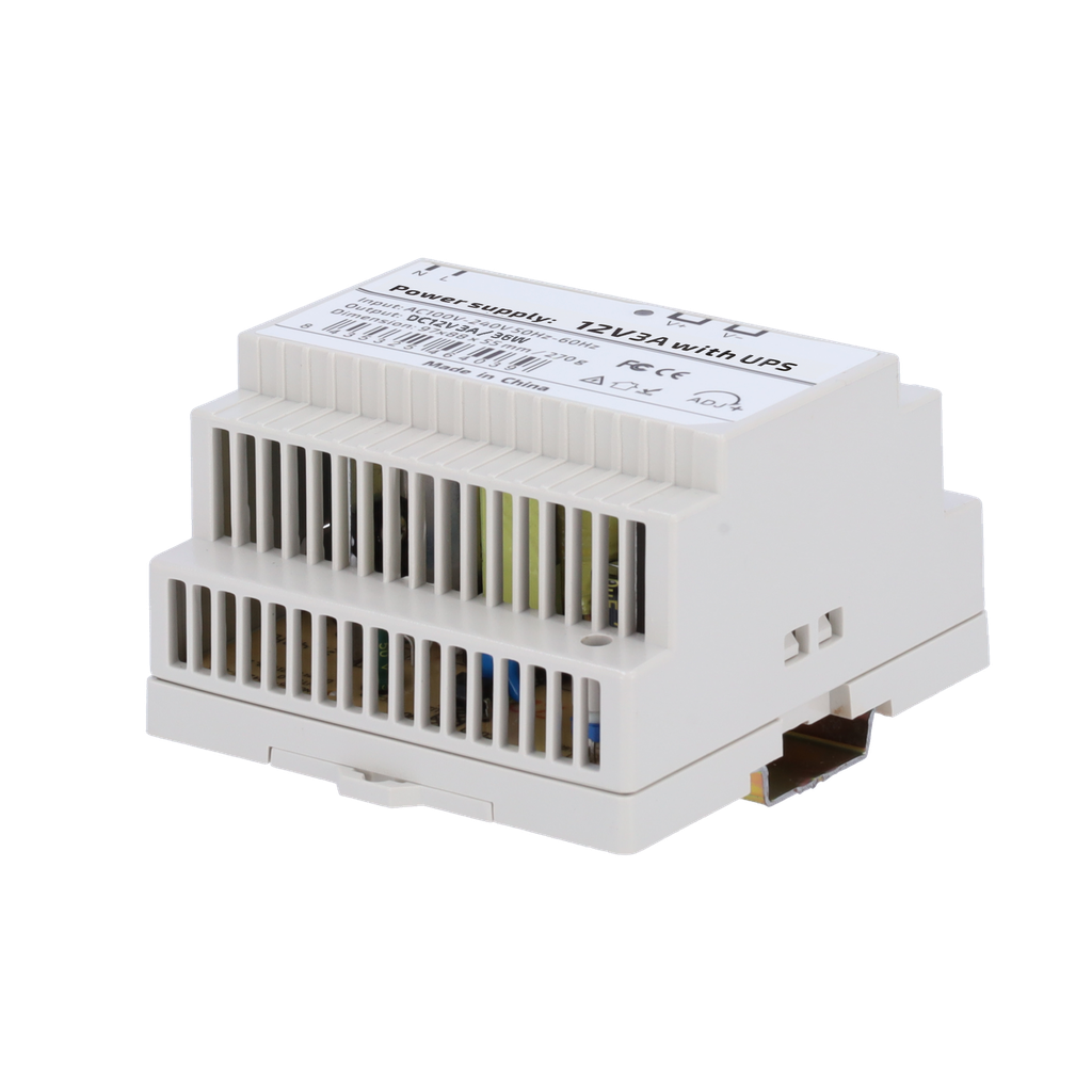 DC12V3A-DIN-UPS-P