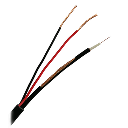 [RG59UP-250-LSZH] Bobine de câble 250 m  Micro RG59 et 2 câbles d'alimentation