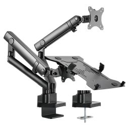 [TVM-1327DESK-FLEX-PCDUAL] Support pour ordinateur portable et moniteur/TV pose de table