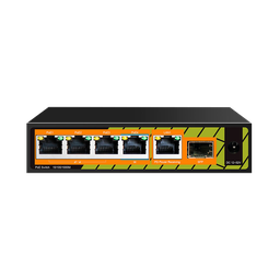 [POE-EXT0604-GF-60] Switch POE alimenté en POE / POE-EXT0604-GF-60