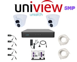 [PACKUN-HDCVI-2-5MP] Pack 2 Caméras Uniarch HDCVI 5mp / PACKUN-HDCVI-2-5MP