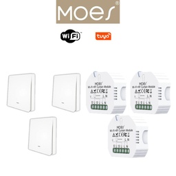 [PACKMO-ECL-W-3] Pack 3 MOES wifi éclairage / PACKMO-W-ECL-3