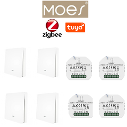 [PACKMO-Z-ECL-4] Pack 4 MOES zigbee éclairage / PACKMO-Z-ECL-4