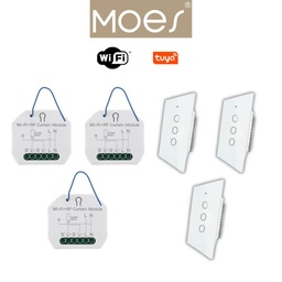 [PACKMO-W-VRI-3] Pack 3 wifi volet roulant interrupteur sans fil / PACKMO-W-VRI-3