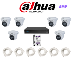 [PACKDAH-IP-5MP-6] PACK 6 CAMERAS DAHUA 5MP-IP / PACKDA-IP-5MP-6
