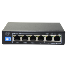 [SF-SW0604POE-G-60 // A-15-2] Switch SAFIRE 4 ports PoE + 2 Uplink RJ45