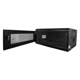 [RACK-6U-MESH] Baie Informatique 6U pour enregistreur vidéo + Réglette 6 Prises