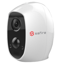 [SF-IPCU003-BAT-2W // B-1-1] Caméra SAFIRE IP Wifi 2MP IR7,5 sur batterie SD