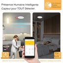 Détecteur de présence humaine PIR ZigBee MOES / ZSS-QY-HP