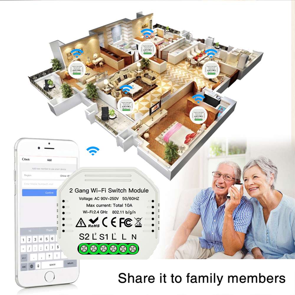 Module 2 canaux WI-FI + ZigBee MOES / MS-104B