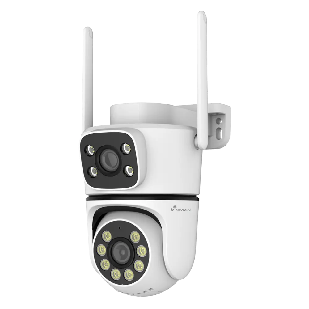 Nivian Caméra Extérieur Wi-Fi 3MP Double Objectif (IPC-0S6-DUAL)