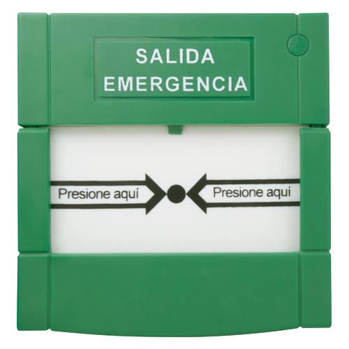 Bouton de déblocage de porte de sortie de secours