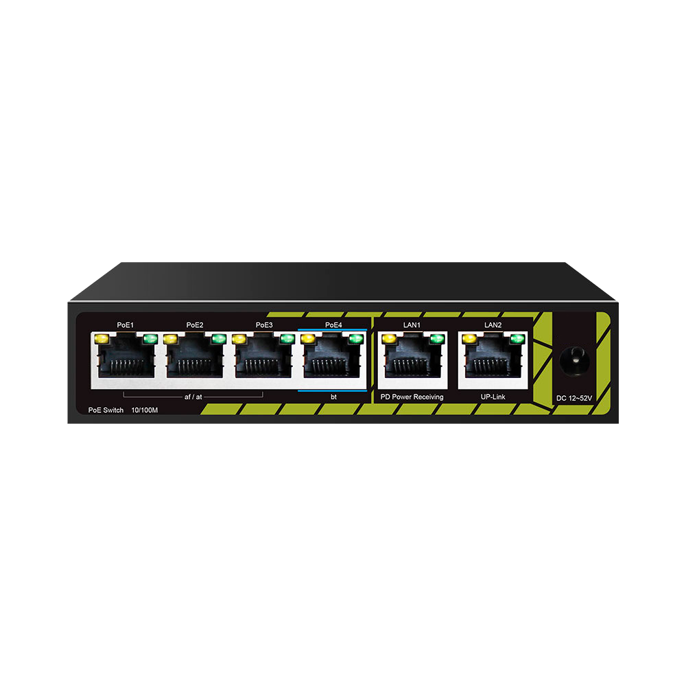 Switch Poe alimenté Poe /POE-EXT0604-60