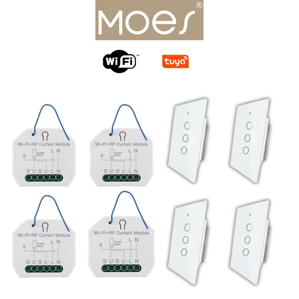 Pack wifi 4 volet roulant interrupteur sans fil / PACKMO-W-VRI-4