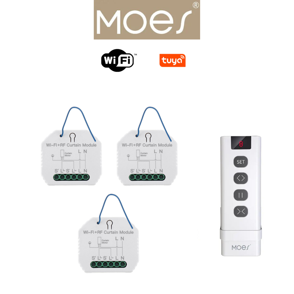 Pack 3 wifi volet roulant, télécommande sans fil / PACKMO-W-VRT9C-3