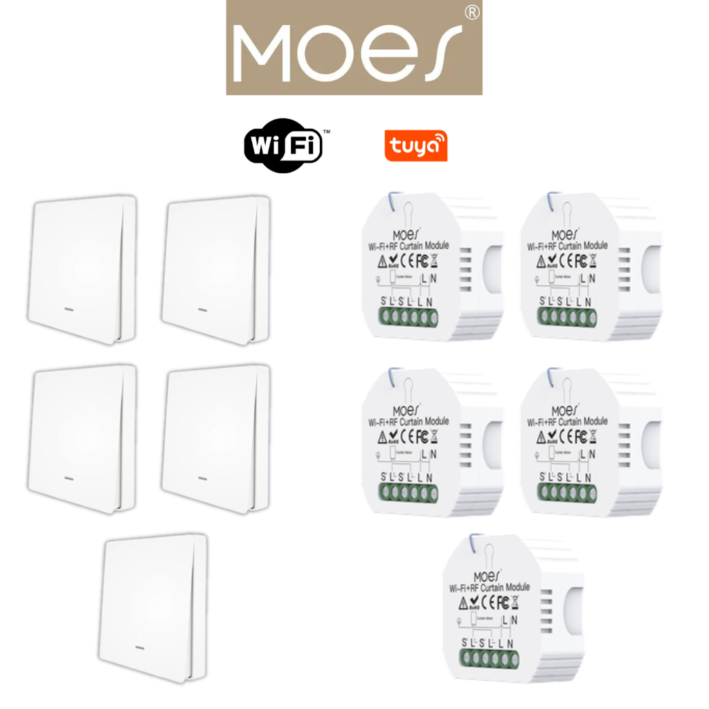 Pack 5 MOES wifi éclairage / PACKMO-W-ECL-5