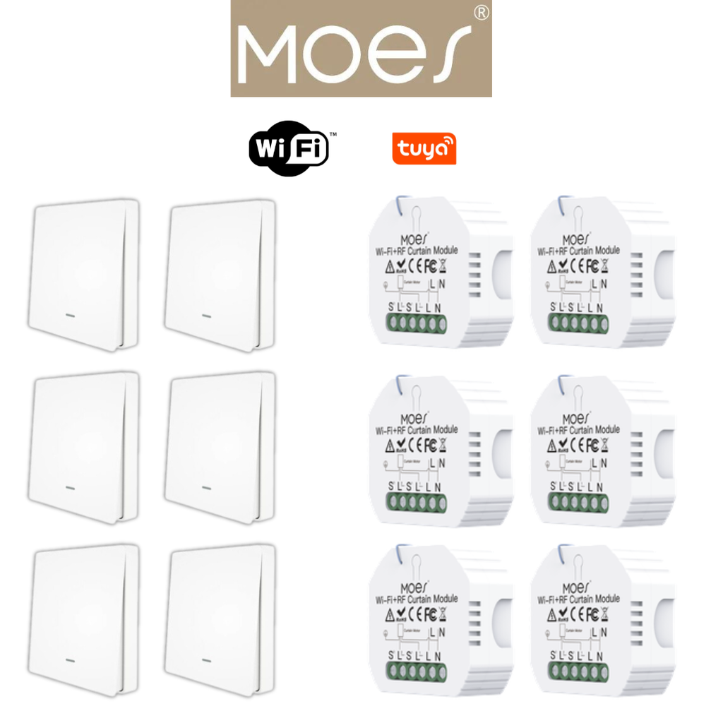 Pack 6 MOES wifi éclairage / PACKMO-W-ECL-6