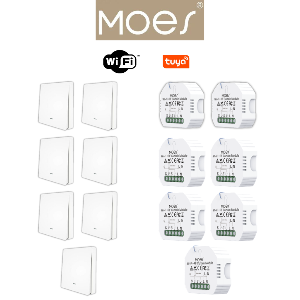 Pack 7 MOES wifi éclairage / PACKMO-W-ECL-7
