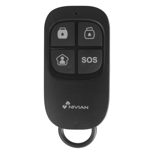 [NVS-RC2] Nivian Smart Télécommande sans fil avec bouton SOS Noir