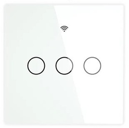 [DOM33] Interrupteur tactile volets roulants Wi-Fi RF433 / RT-C-EU3-WH-MS