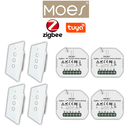 Pack 4 Zigbee volet interrupteur sans fil (3 boutons) / PACKMO-Z-VRI-4