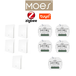 [PACKMO-Z-ECL-5] Pack 5 MOES zigbee éclairage / PACKMO-Z-ECL-5