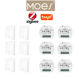 [PACKMO-Z-ECL-6] Pack 6 MOES zigbee éclairage / PACKMO-Z-ECL-6