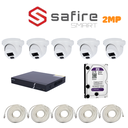 PACK 5 CAMERA SAFIRE SMART 2MP-IP / PACK-SFSMART-IP-5-2MP