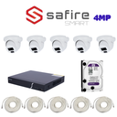 PACK 5 CAMERA SAFIRE SMART 4MP-IP / PACK-SFSMART-IP-5-4MP