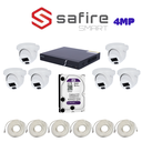 PACK 6 CAMERA SAFIRE SMART 4MP-IP / PACK-SFSMART-IP-6-4MP
