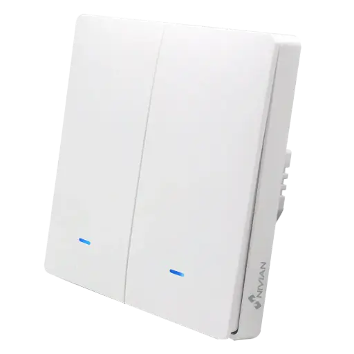 [NVS-WALLSWITCH-201EASY-WR] Nivian Interrupteur mural 2 boutons