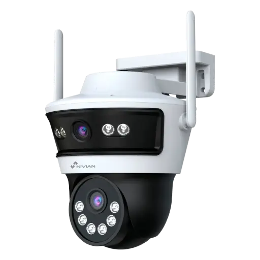[NV-MOTOCAM30DUAL-W6] Nivian Caméra Wi-Fi Extérieur PT motorisée double objectif 3MP (NV-MOTOCAM30DUAL-W6)