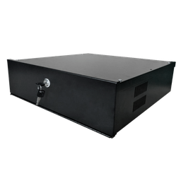 [LOCKBOX-4U] Coffre métallique enregistreur 4U + Ventilateur
