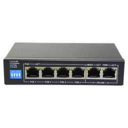 [SF-SW0604POE-60] Switch Safire 4 ports PoE + 1 Uplink