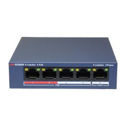 [DS-3E0105P-E/M] HIKVISION Switch de bureau 5 Ports RJ45 10/100 Mbps